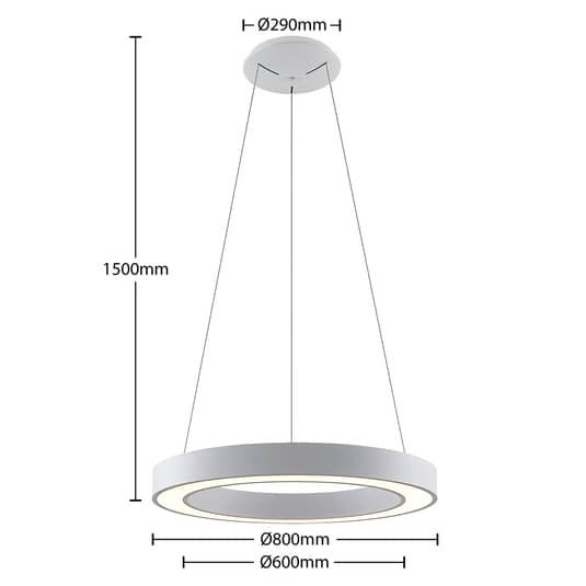 Arcchio Sharelyn LED-Pendelleuchte Pendelleuchte Lampe Leuchte Deckenlampe Ø80cm