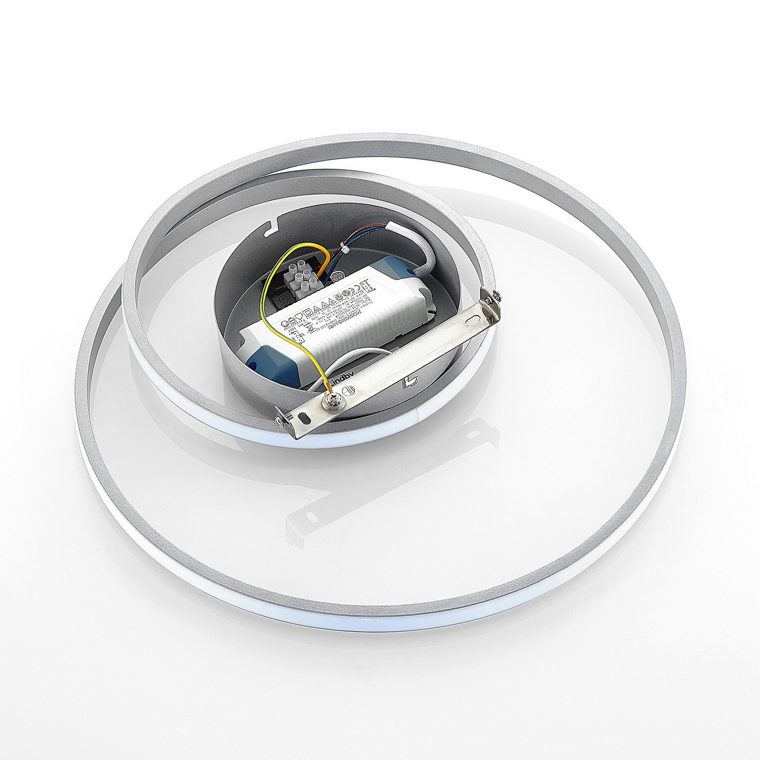 B-Ware Lindby Kyron Led Deckenlampe Deckenlampe Lampe Leuchte 22 W Silber Titanfarbi597