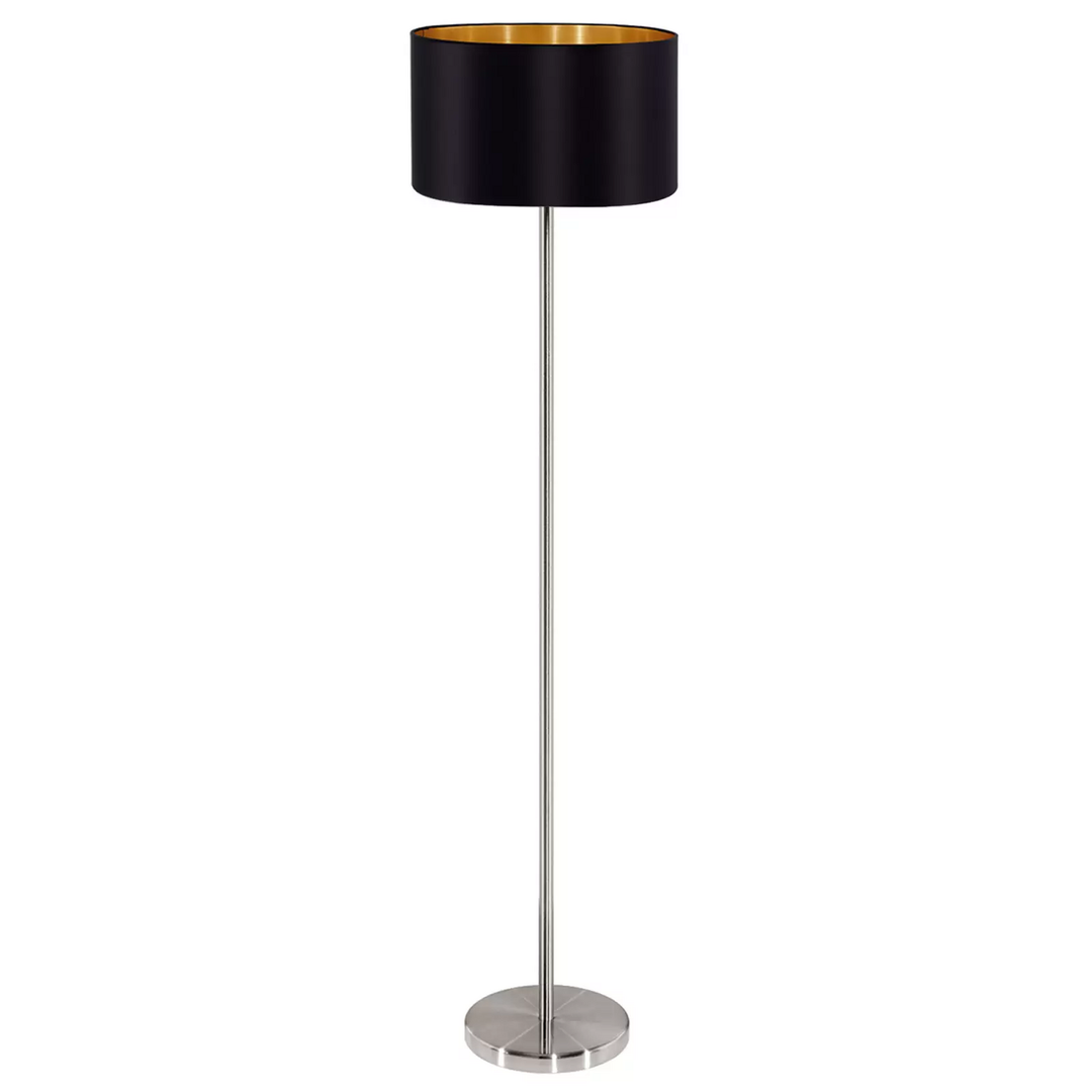EGLO Edle Textil-Stehleuchte Maserlo Stehlampe Lampe Leuchte Licht Leselampe