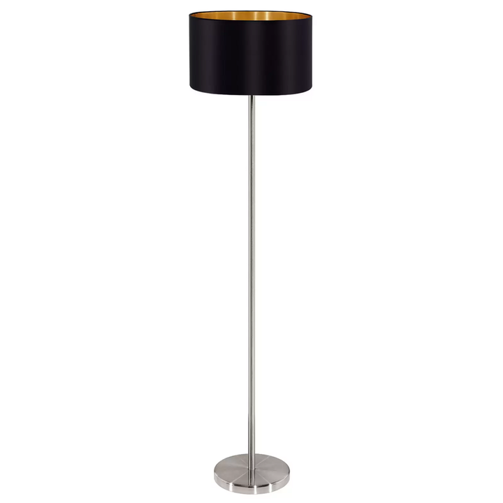 EGLO Edle Textil-Stehleuchte Maserlo Stehlampe Lampe Leuchte Licht Leselampe