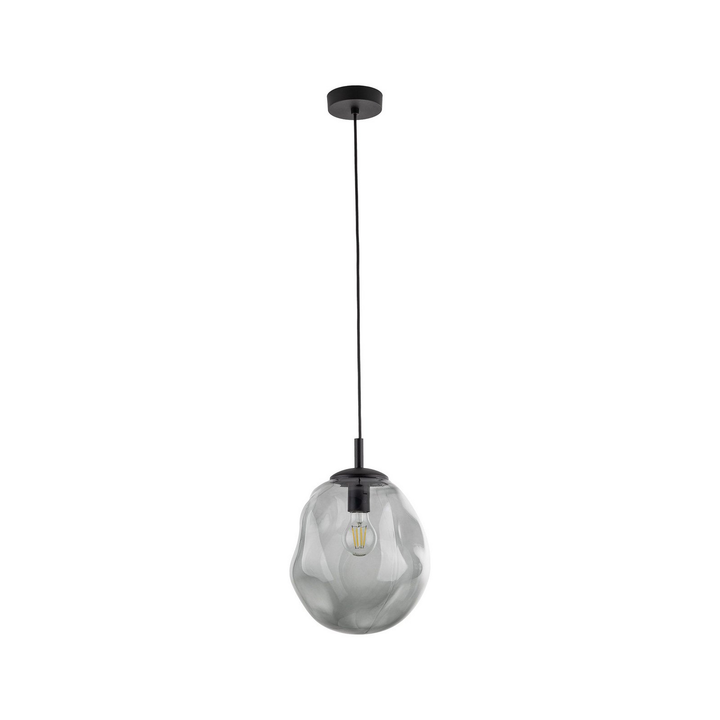 Hängeleuchte Sol Mini Glas Ø 25 cm schwarz grafitgrau Deckenlampe Lampe Leuchte