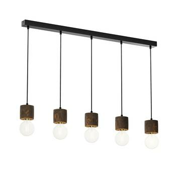 Envostar Terra Hängeleuchte Hängelampe Deckenlampe Leuchte Led Kiefer Dunkel 5fl B-Ware - 4251911723588