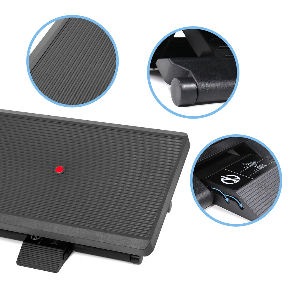 Hjh Office Fußstütze Piedino Stripe Pro Stütze Schwarz Neigbar Höhenverstellbar  B-Ware - 4251084638603