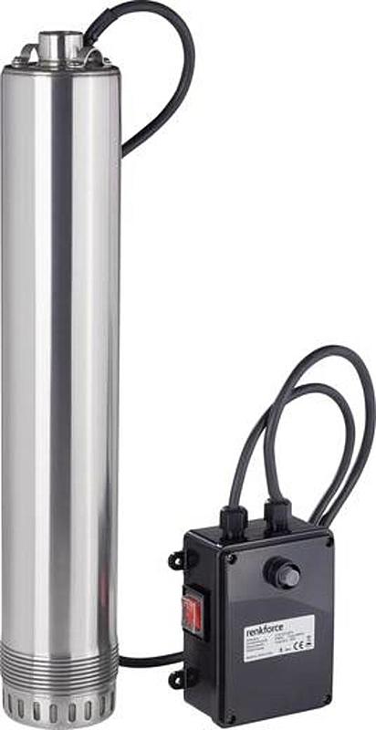 Renkforce Tiefbrunnenpumpe Wasserpumpe Pumpe 4500 L/H Seil 60 M 900 W B-Ware