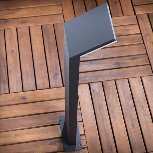 Lampe de jardin LED Lucande gris graphite Nevio