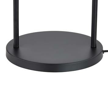 Lampadaire Lindby Yaelle, lampe sur pied, métal et rotin, hauteur 146 cm, qualité B