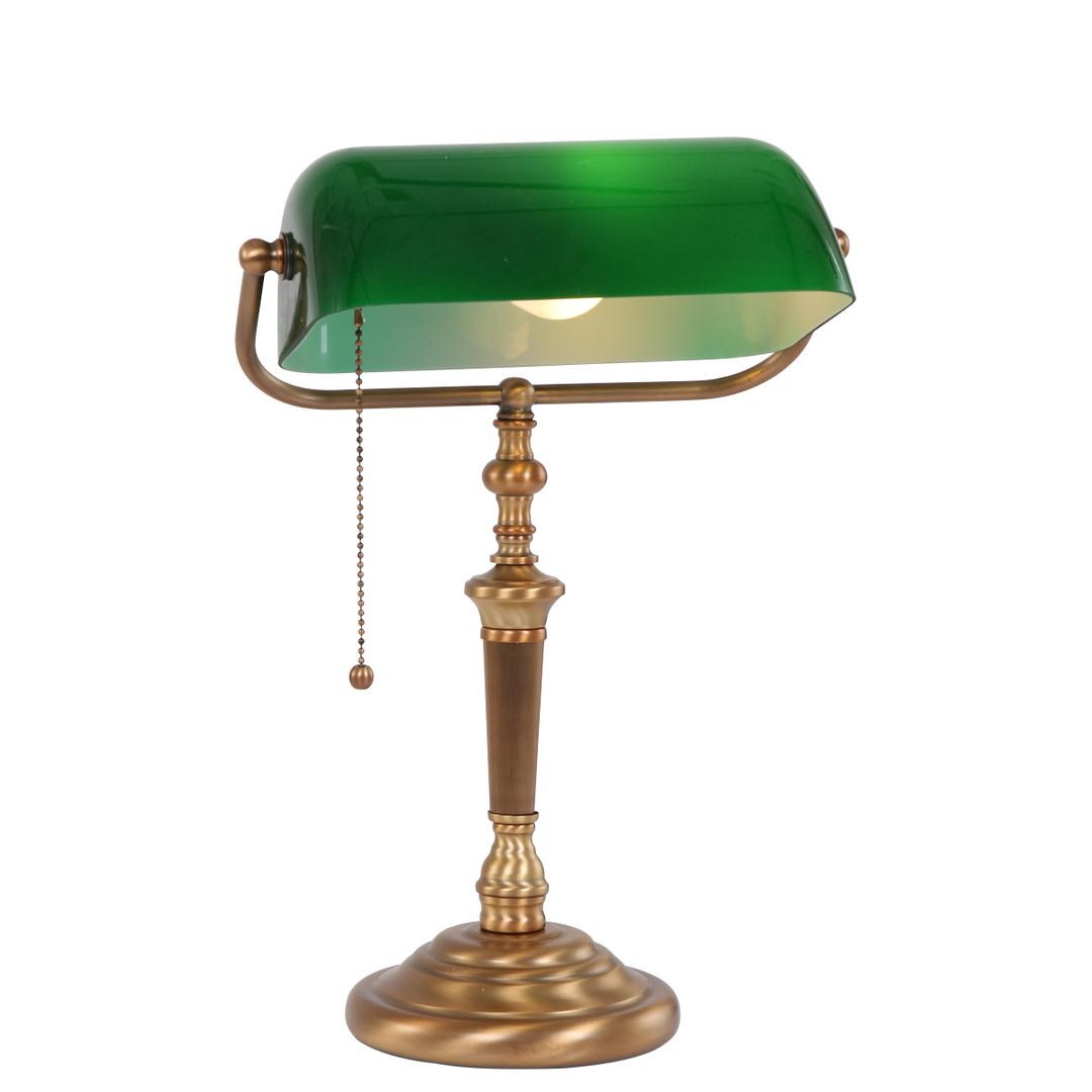Steinhauer De Rio Bankerlampe Tischlampe Tischleuchte Leuchte Bronze 1 Flammig B-Ware