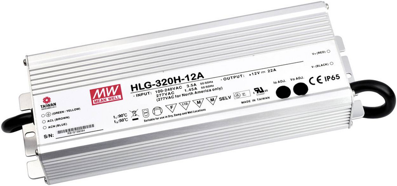 Mean Well HLG-320H-36 LED-Treiber LED-Trafo Konstantspannung Konstantstrom