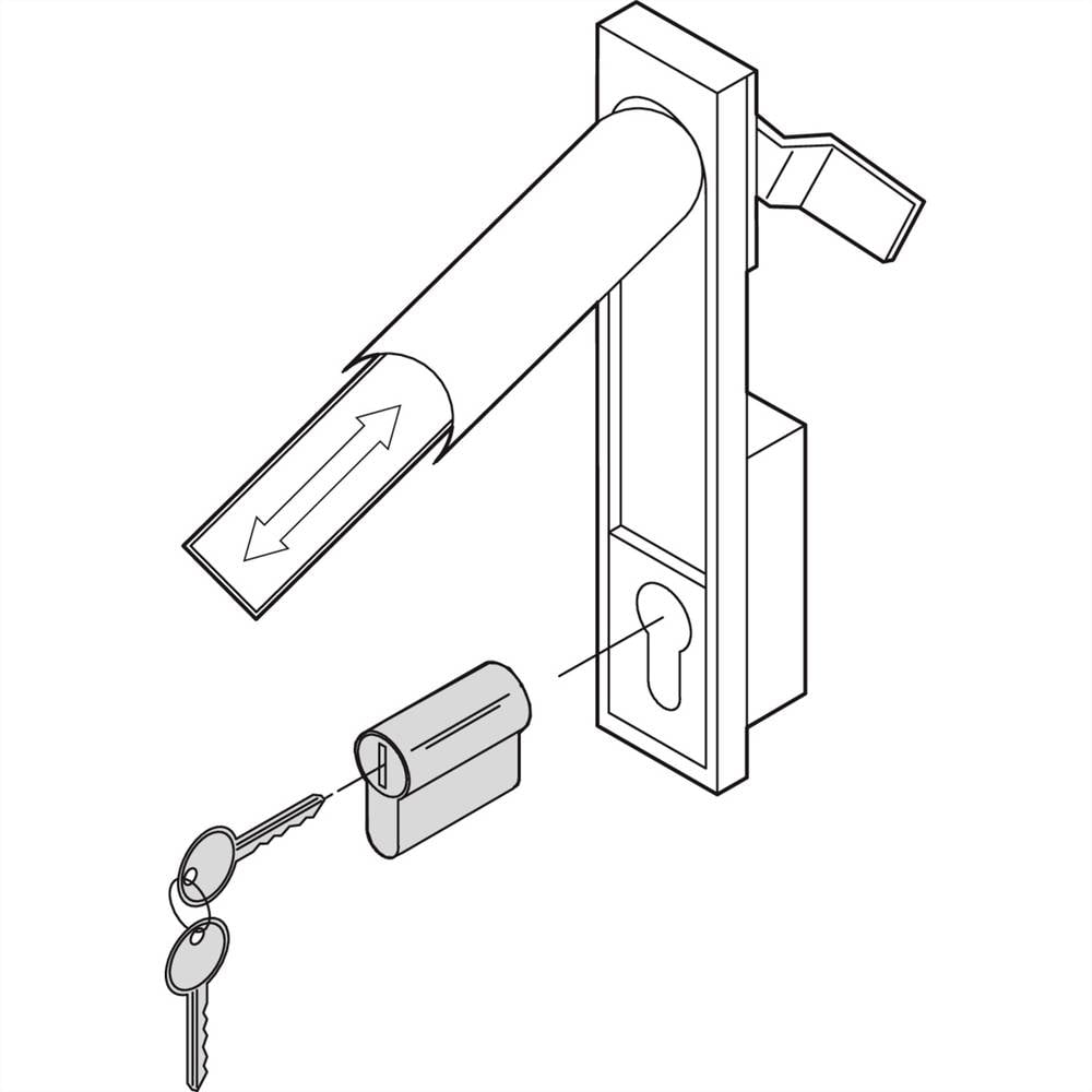 Schroff 25127995 19 Zoll Netzwerkschrank Schießeinsatz Einsatz B-Ware - 4036088112171
