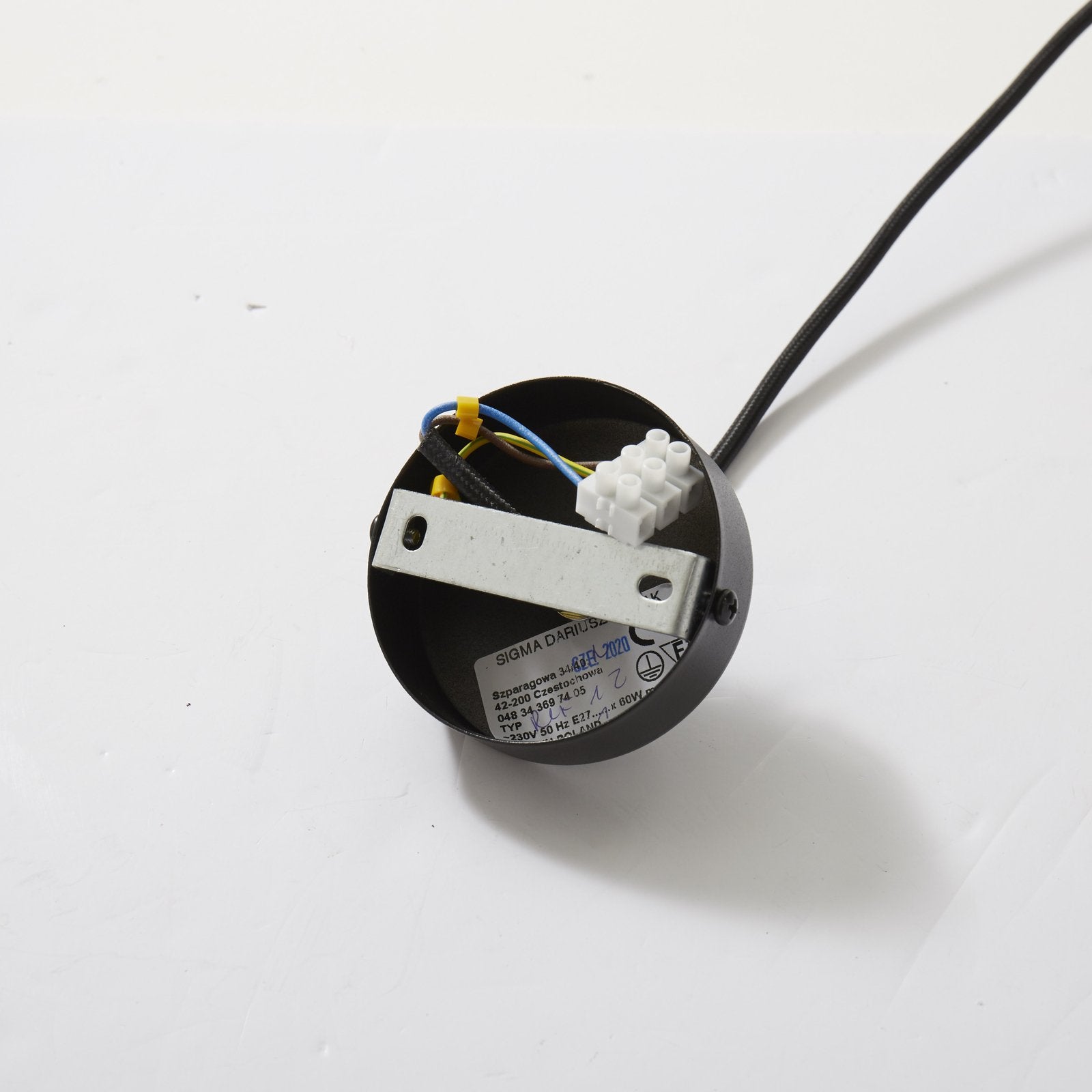 Hängeleuchte Lampe Leuchte Hängelampe Deckenlampe Rif aus Metall schwarz Ø 25 cm - 5902335263974