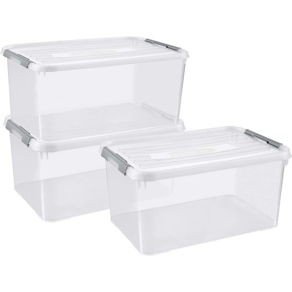 B-Ware Curver Kunststoffbox Box Aufbewahrungsbox Lagerbox Wäschebox Regalbox Deckel