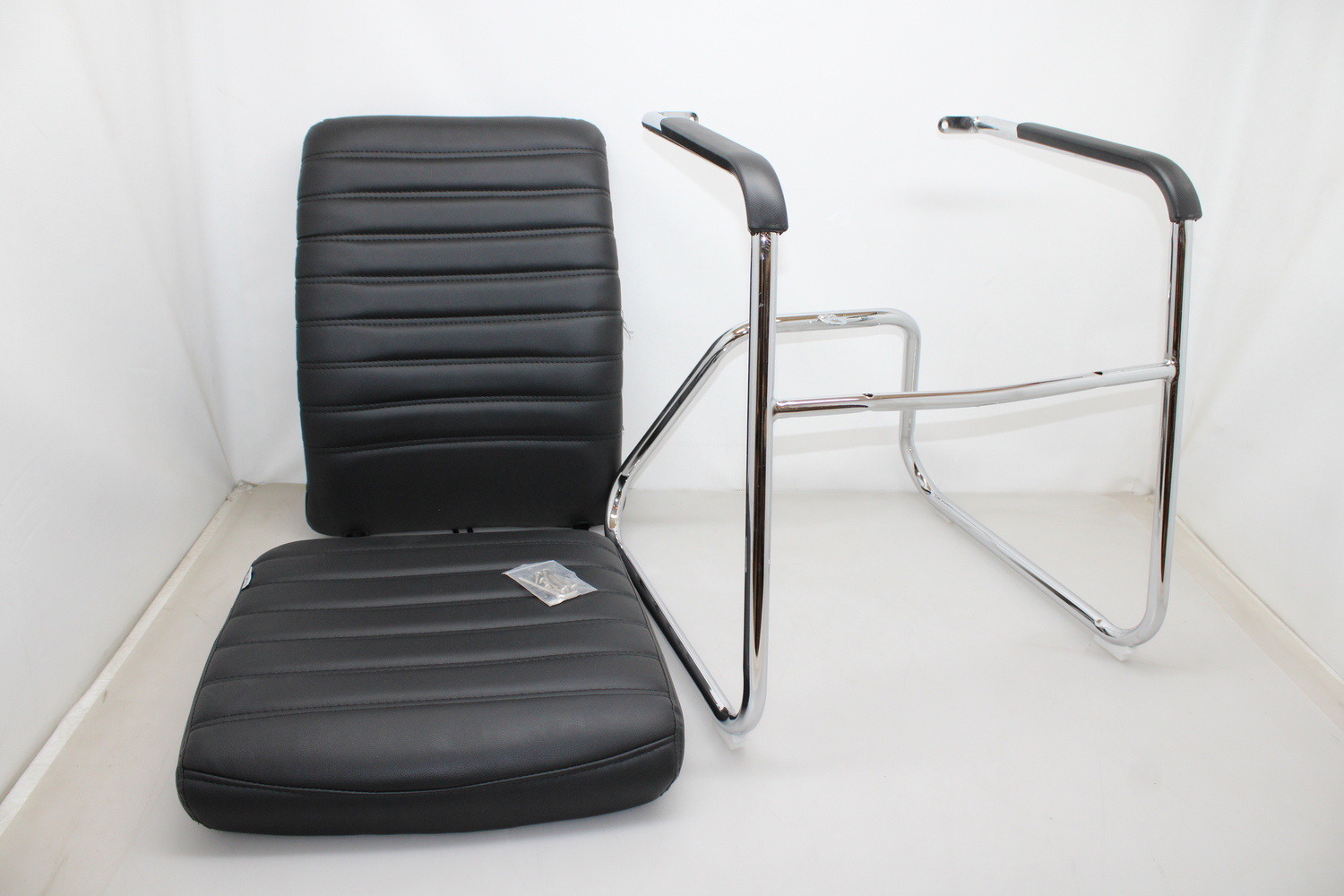 B-Ware Hjh Office 706350 Besucherstuhl Steel V Pu Kunstleder Moderner Siehe Text/Fotos