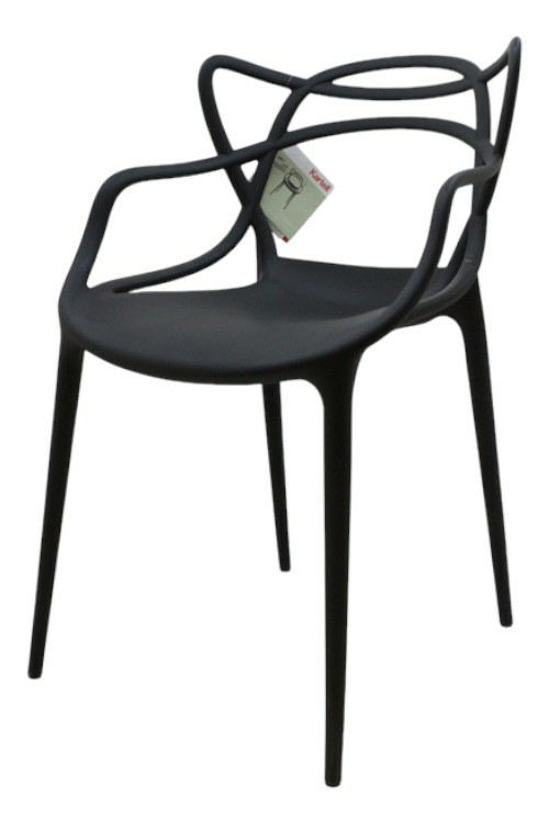 Kartell Masters Stuhl Esszimmerstuhl Küchenstuhl Gartenstuhl Balkonstuhl Schwarz B-Ware