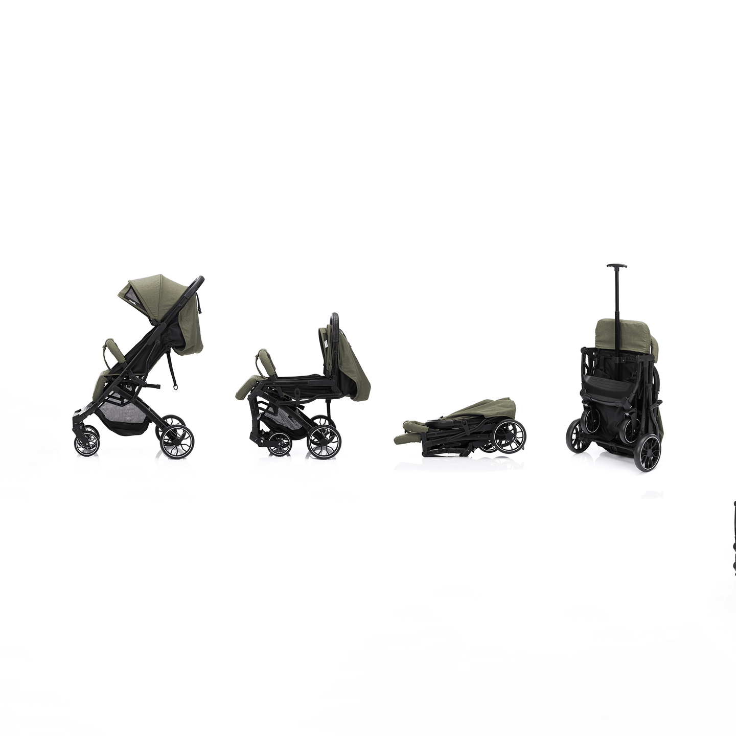 B-Ware Little One Trip Plus Green Melange Kinderwagen Sportwagen Babywagen Reisebug593