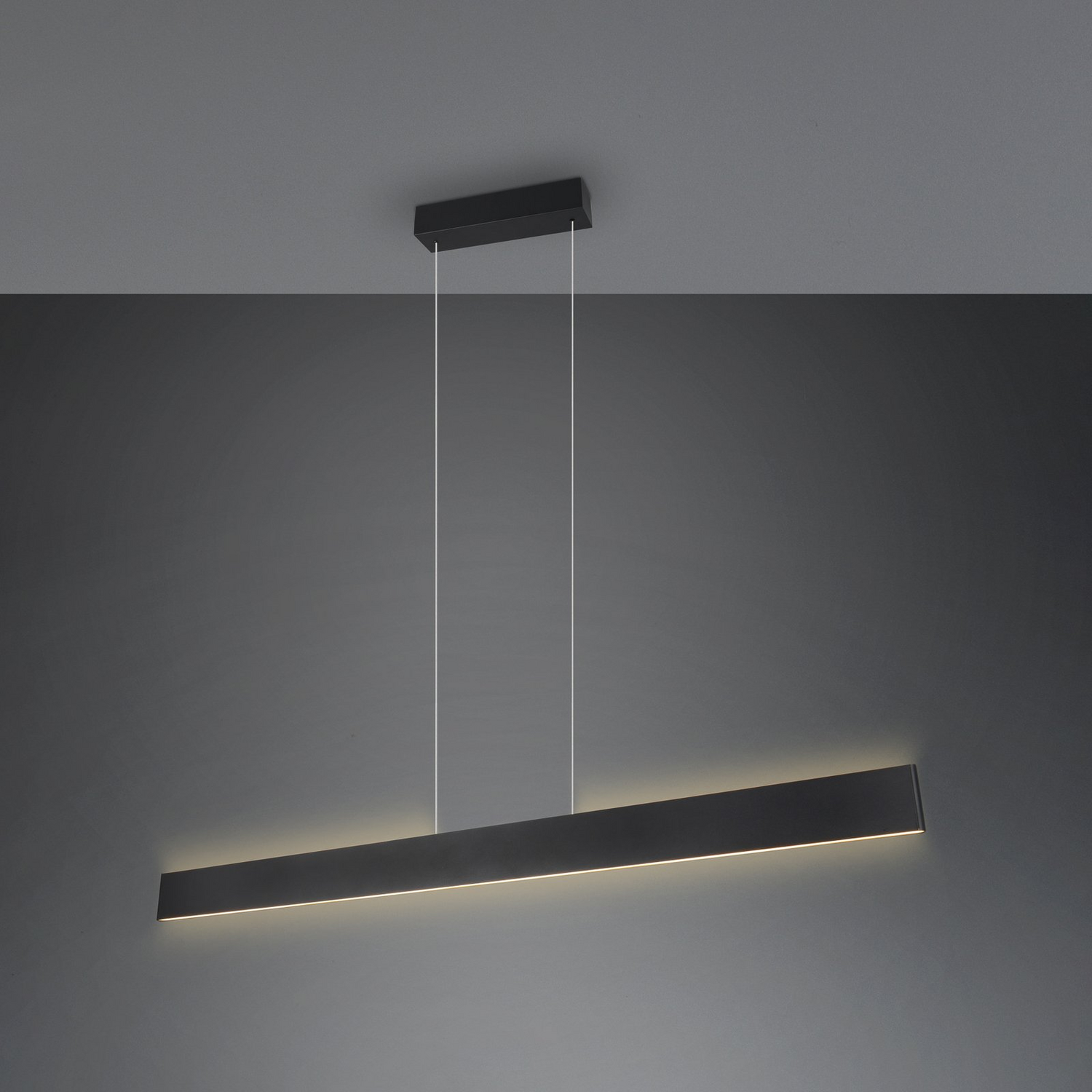 Trio Lighting Led Hängeleuchte Galway Schwarz Matt Up/Down Cct Metall Lampe B-Ware