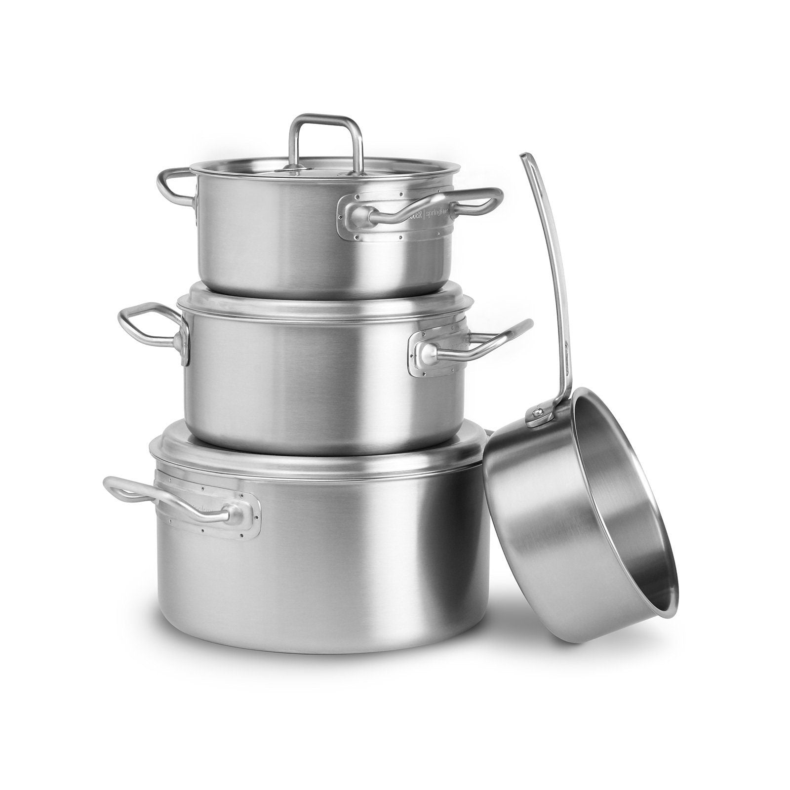 Springlane Tim Mälzer 4-teilig Tri-Ply Topfset Edelstahl Topf alle Herdarten - 4056499030161