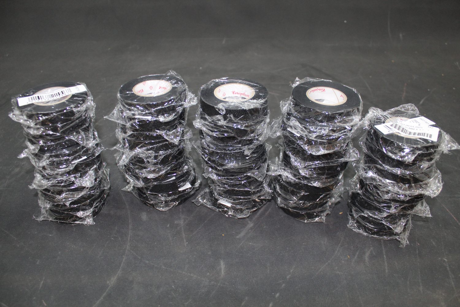 Coroplast Gewebeklebeband 10m x 15mm Schwarz Acrylatbeschichtung 49 STÜCK