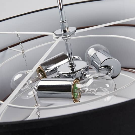 Lindby Melia Hängeleuchte Hängelampe Deckenlampe Deckenlampe schwarz braun E27
