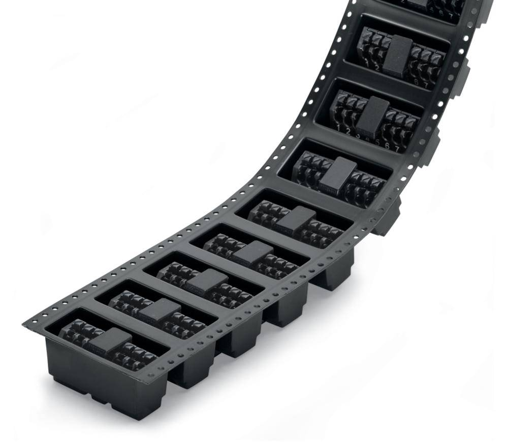 WAGO 250-208/353-604/997-406 Federkraftklemmblock 1.50 mm² Polzahl 8 Schwarz