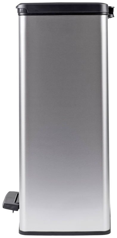 Curver Deco Bin Slim 254610 Mülleimer 65 L 480 X 615 X 280 Mm Silber Eimer Müll B-Ware
