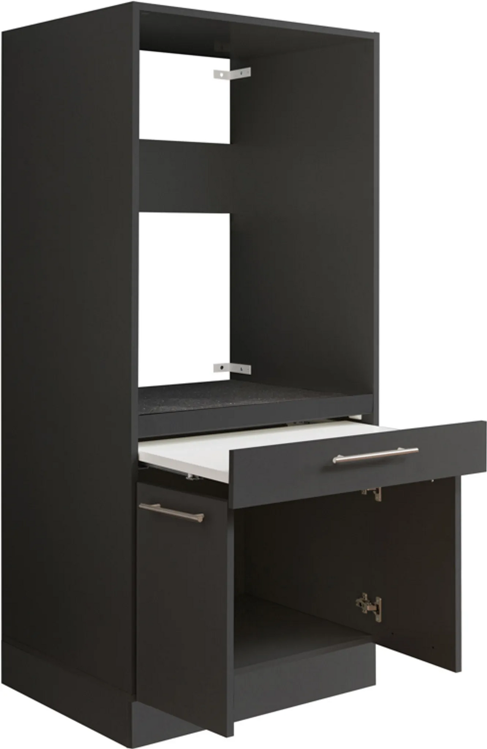 Emob Waschmaschinenumbauschrank Laundreezy B Waschmaschinenschrank Anthrazit 36 B-Ware
