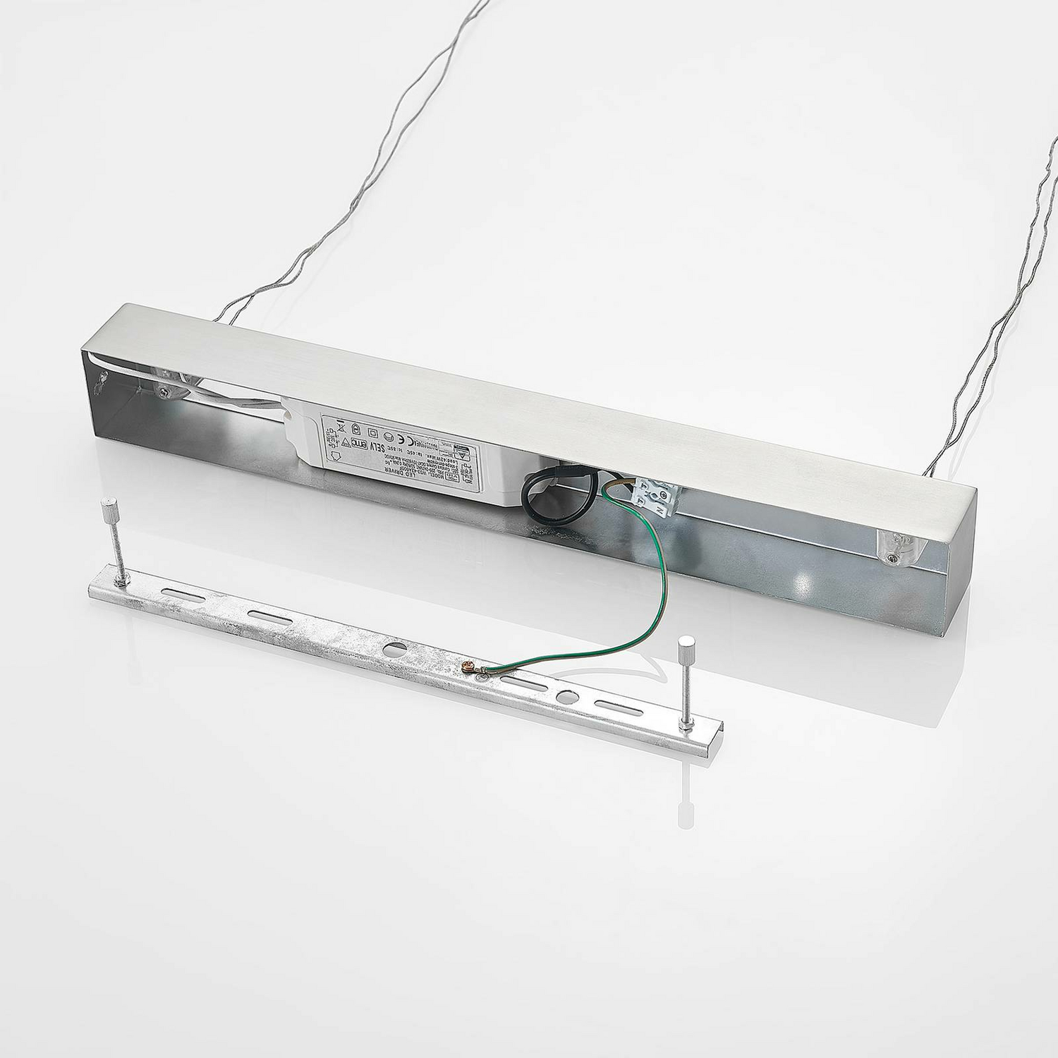 B-Ware Lindby Pendelleuchte Hängeleuchte Led Holz Nickel Matt Warmweiß Dimmbar Eiche112