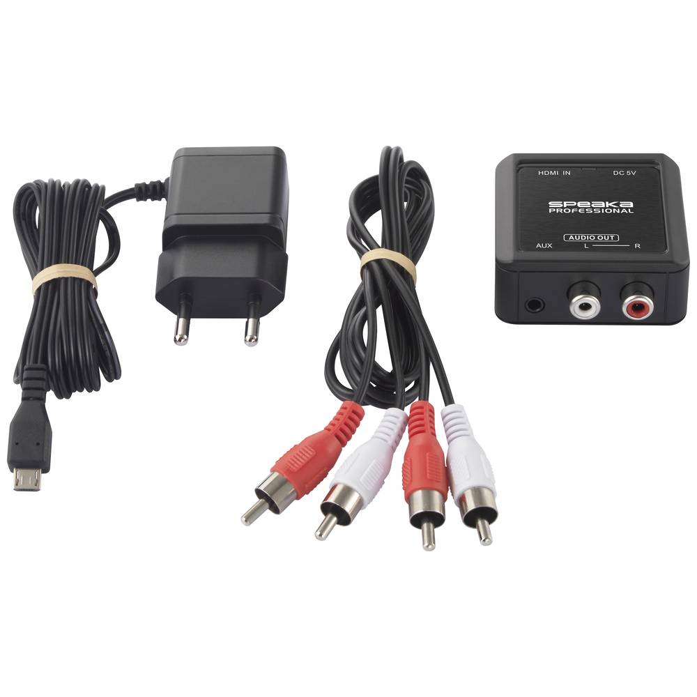 SpeaKa Professional Audio Konverter HDMI Audio/Video Switches Audio-Splitter - 4064161206806