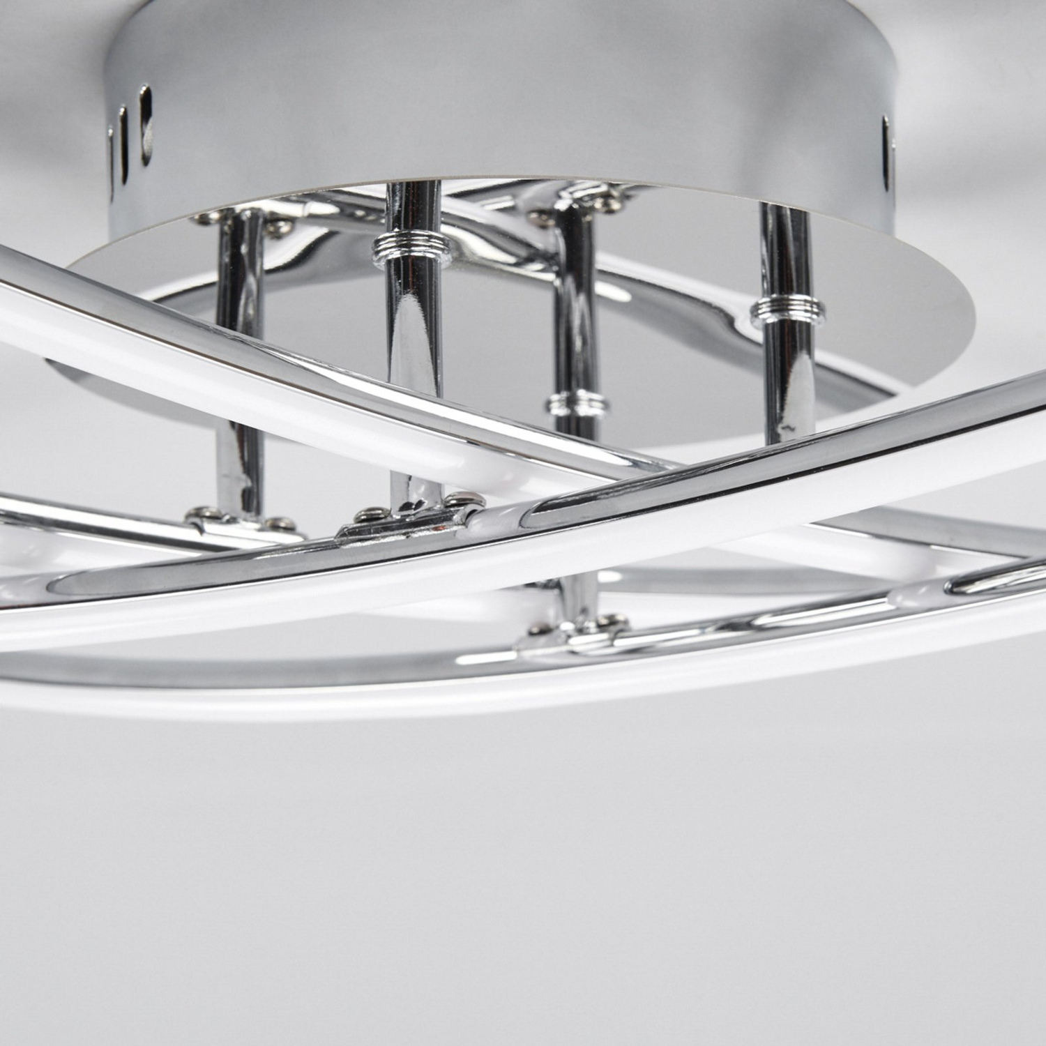 Plafonnier LED Lindby de qualité B, lampe de salon Yael, plafonnier design décoratif