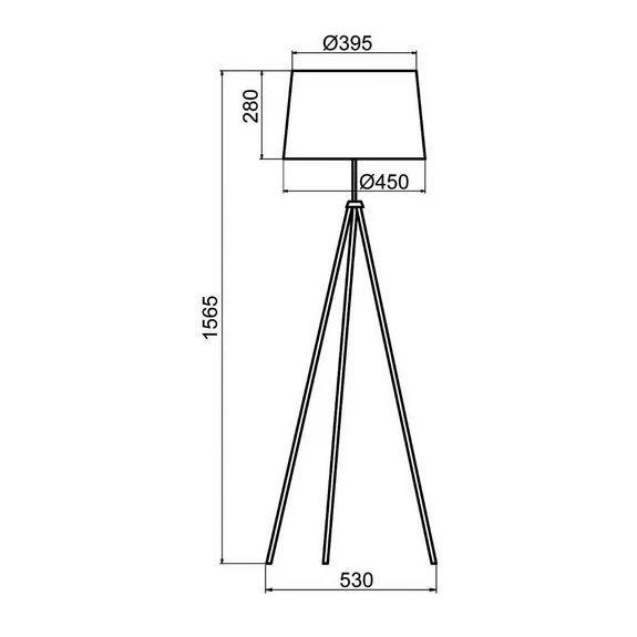 Aluminor Tropic Stehleuchte Stehlampe Standleuchte Leuchte Lampe Weiß Kabel Rot B-Ware - 1065151