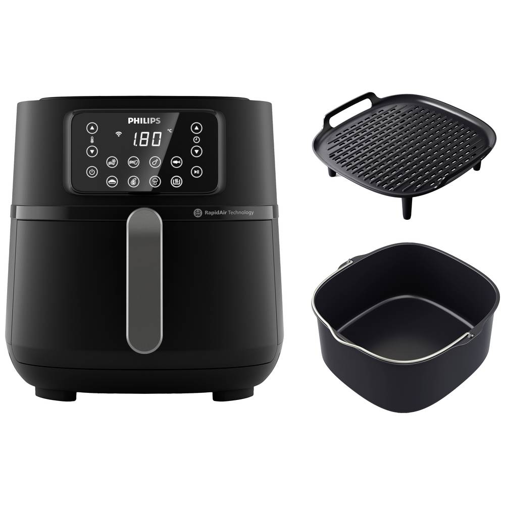 B-Ware Philips Hd9285/93 Heißluft Fritteuse 2000 W App Steuerbar Antihaftbeschichtung