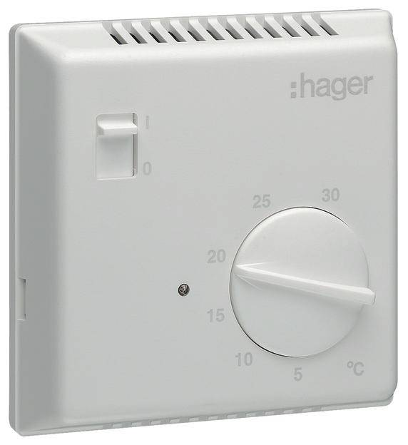 B-Ware Hager Ek051 Raumthermostat Bi Metall Schliesser Kontakt Raum Thermostat 1 St.