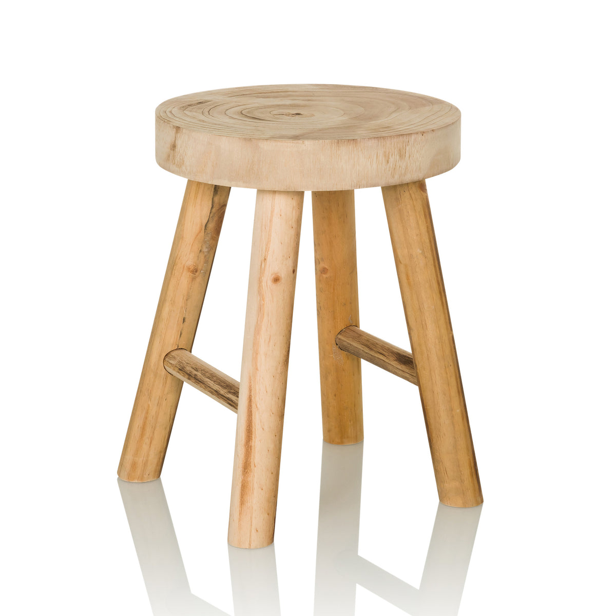 hjh LIVING RUSTIKO W Sitzhocker Hocker Holzhocker Sitz Schemel - 4064323037972
