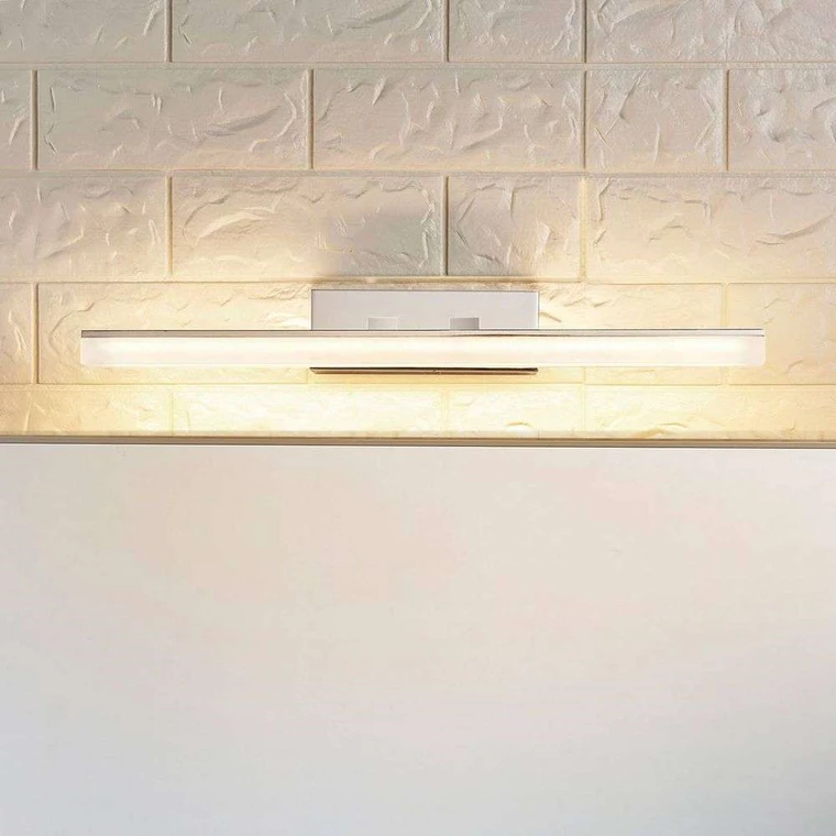 Applique murale LED Lucande Julie (reconditionnée), lampe de salle de bain, forme allongée, Ch258