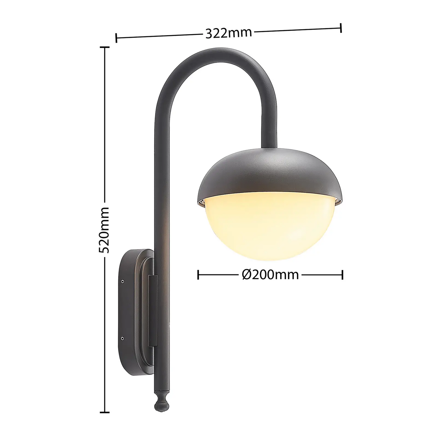 Lindby Kallie Led Außenwandleuchte Leuchte Lampe Außenwandlampe Led Lampe Li947 B-Ware - 4251911734522