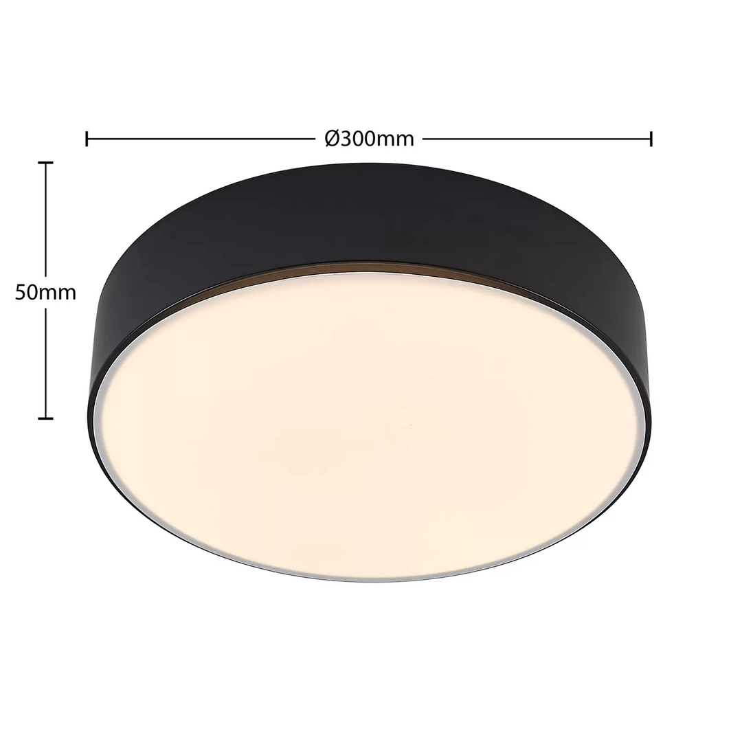 Lindby Simera LED-Deckenleuchte Deckenlampe Deckenlicht Leuchte LED 30cm schw189