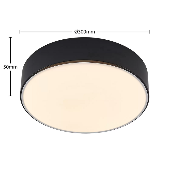 Lindby Simera LED-Deckenleuchte Deckenlampe Deckenlicht Leuchte LED 30cm schw189