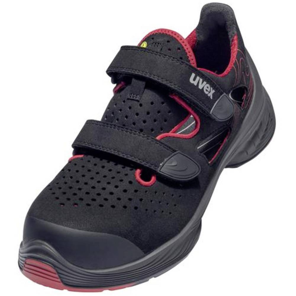 B-Ware Uvex 1 G2 6836242 Esd Sicherheitssandale Schuhgröße Eu 42 Rot Schwarz Sandalen