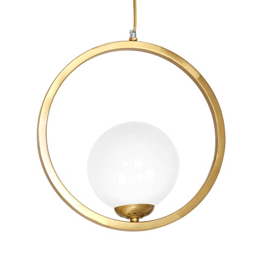 Euluna Hängeleuchte Hängeleuchte Lampe Leuchte Vienna Opalglas Messing 1 Flam918 B-Ware - 5902693755739