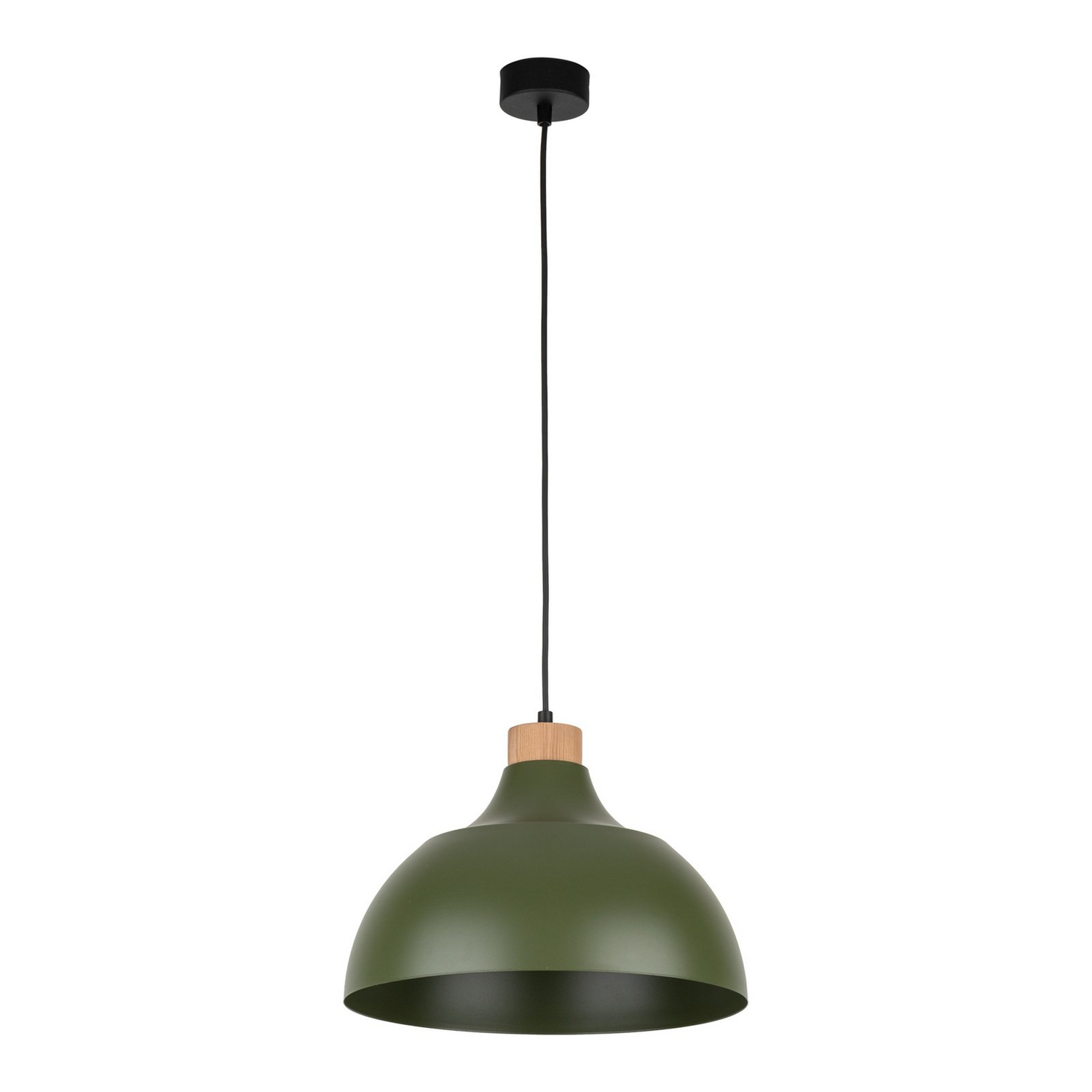 Envostar Hängeleuchte Kaitt Holzdetail ø 34 Cm Grün Deckenlampe Lampe Leuchte B-Ware - 5906135159970