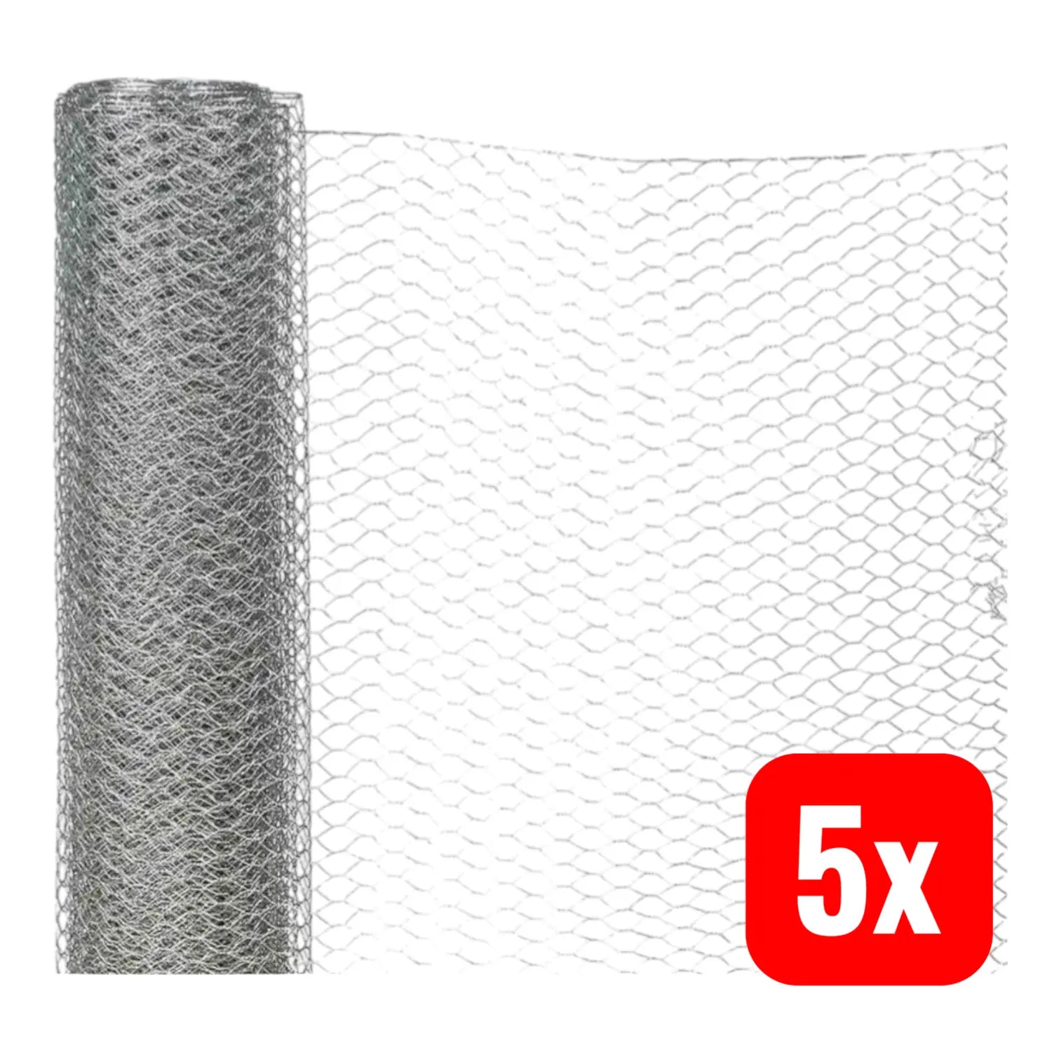 B-Ware Siena Garden 6eck Geflecht Vz 13 500 Drahtzaun Zaungeflecht Sechseck 10m 5 Stück - 4019111439445