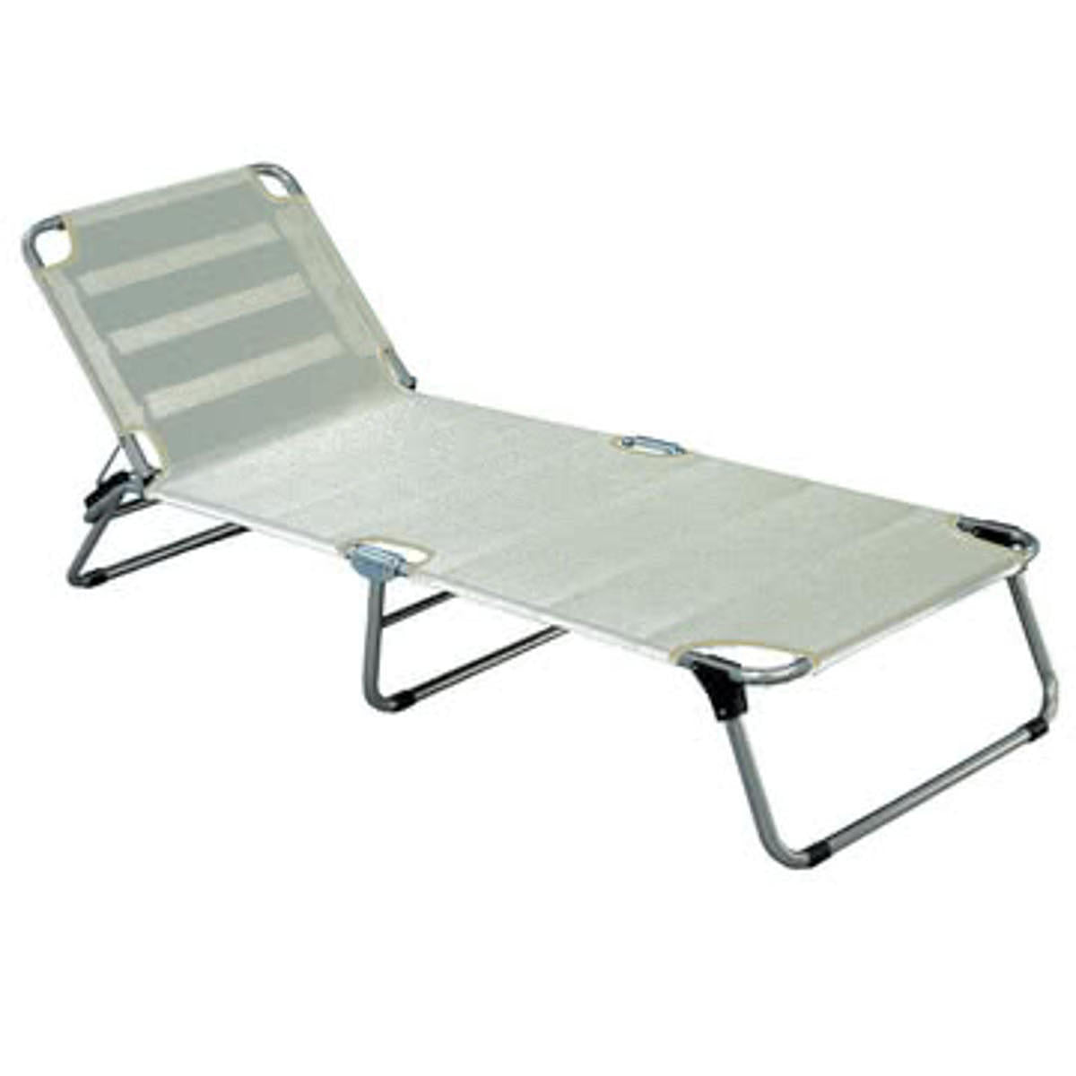 B-Ware Fiam Amigo Big Liegstuhl Dreibeinliege Relaxliege Liege Gartenliege Silbergrau