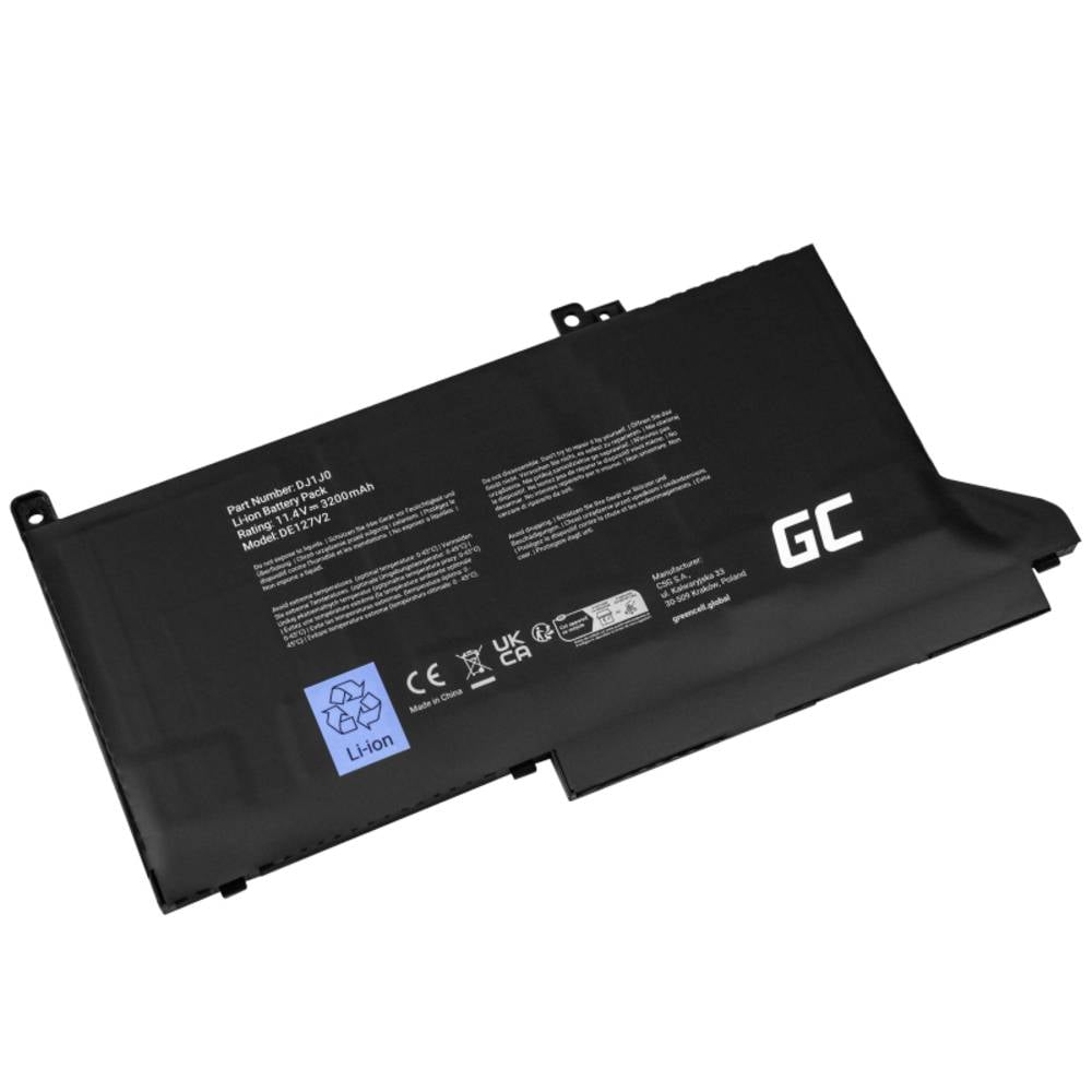 B-Ware Green Cell Notebook-Akku GC-DE127V2 11.4 V 2700 mAh Dell Laptop-Zubehör Batterie