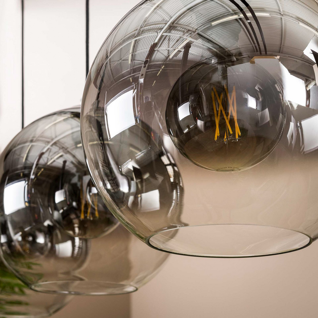 Hängeleuchte Allessandra Pendelleuchte Deckenlampe Glasschirm Dreiflammig E27813 B-Ware