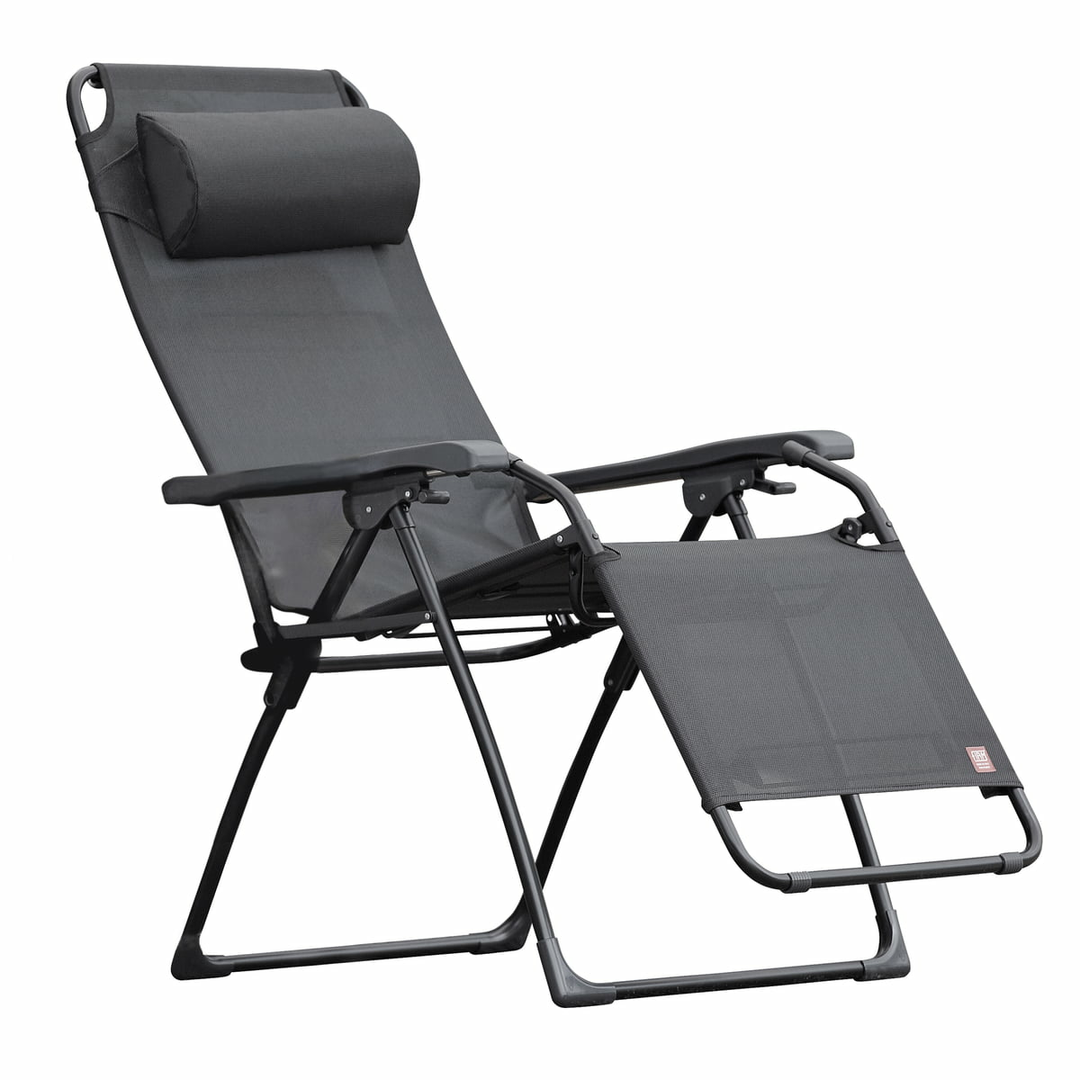 Fiam Amida Aluminium Relaxliege Liege Sonnenliege Gartenliege Liegestuhl schwarz