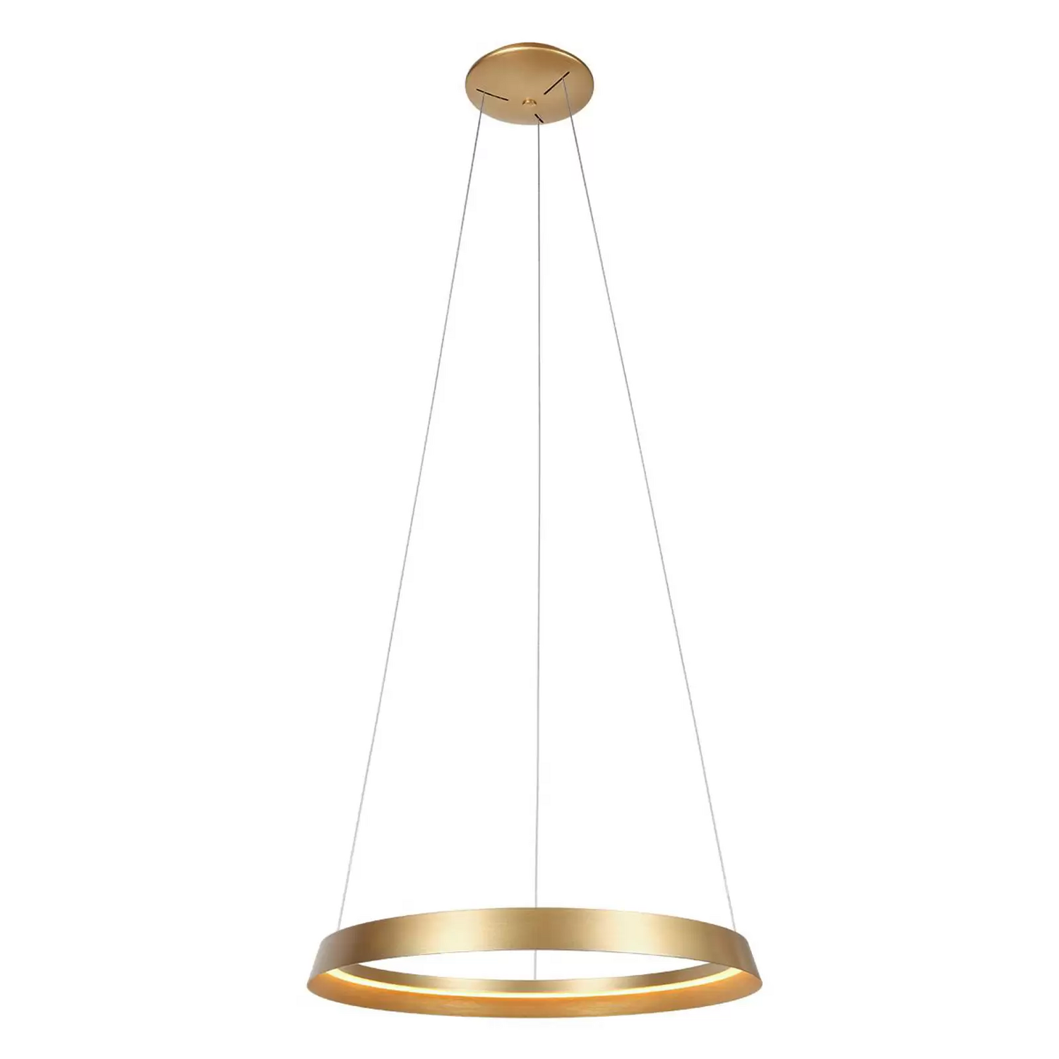 B-Ware Steinhauer Led Hängeleuchte Ringlux 1 Flammig Goldfarben Metall Hängelampe Lampe