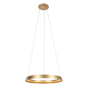 B-Ware Steinhauer Led Hängeleuchte Ringlux 1 Flammig Goldfarben Metall Hängelampe Lampe