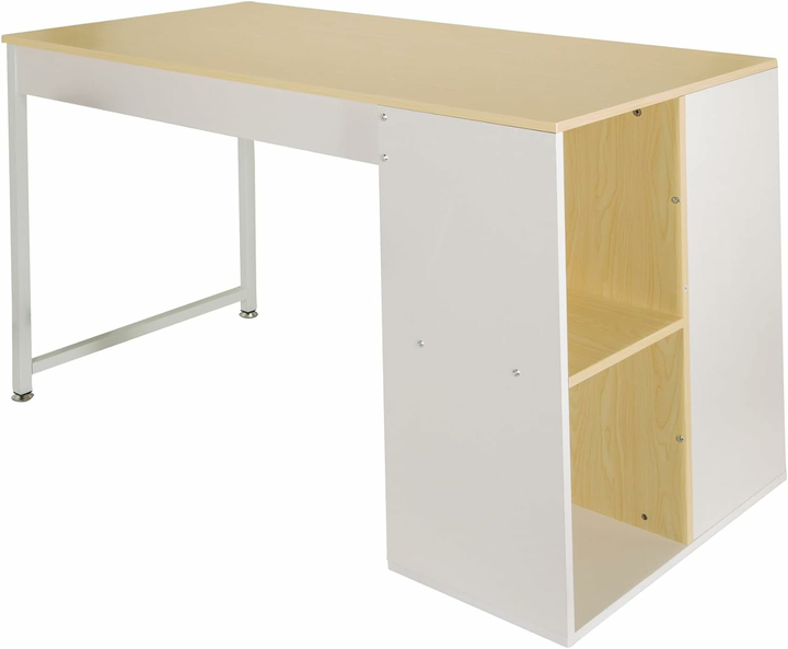 hjh OFFICE Schreibtisch Computertisch WORKSPACE H II 120x60 cm weiß eiche