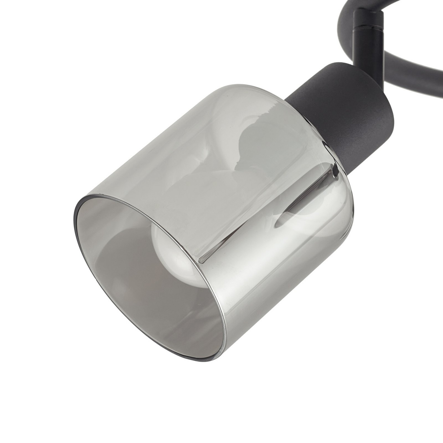 B-Ware Lindby Deckenleuchte Netty Grau 3 Flammig Glas Deckenlampe Lampe Leuchte Spot