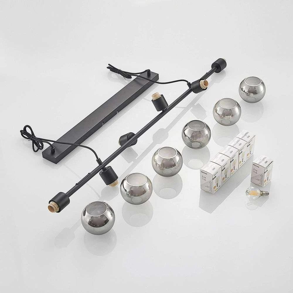 Lindby Biscala Led Pendelleuchte Leuchte Lampe Deckenlampe E14 Schwarz Rauch301 B-Ware - 4251911720044