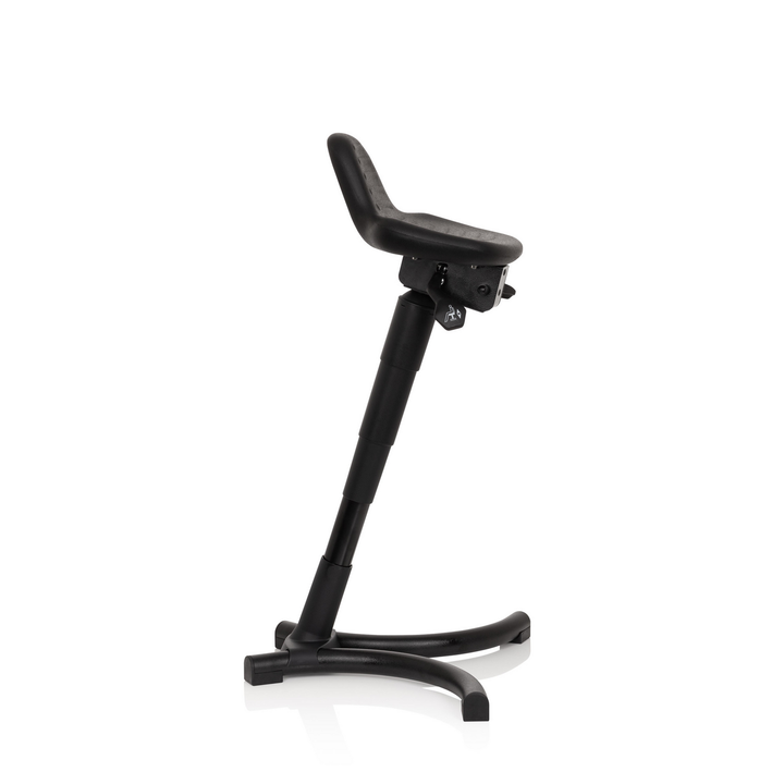 hjh OFFICE Stehhilfe Arbeitsstuhl TOP WORK 34 PU schwarz Schaum Metallgestell